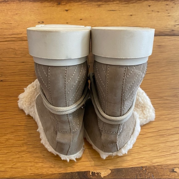 Avellini Made in Portugal Suede Leather Lace-Up Chunky Boots SZ 6.5 US Taupe - Picture 5 of 9